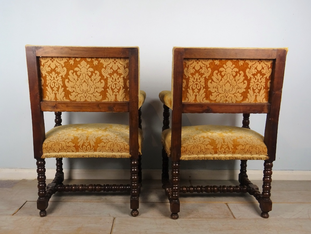 Pair of Italian 17th C Style Open Armchair (7).JPG